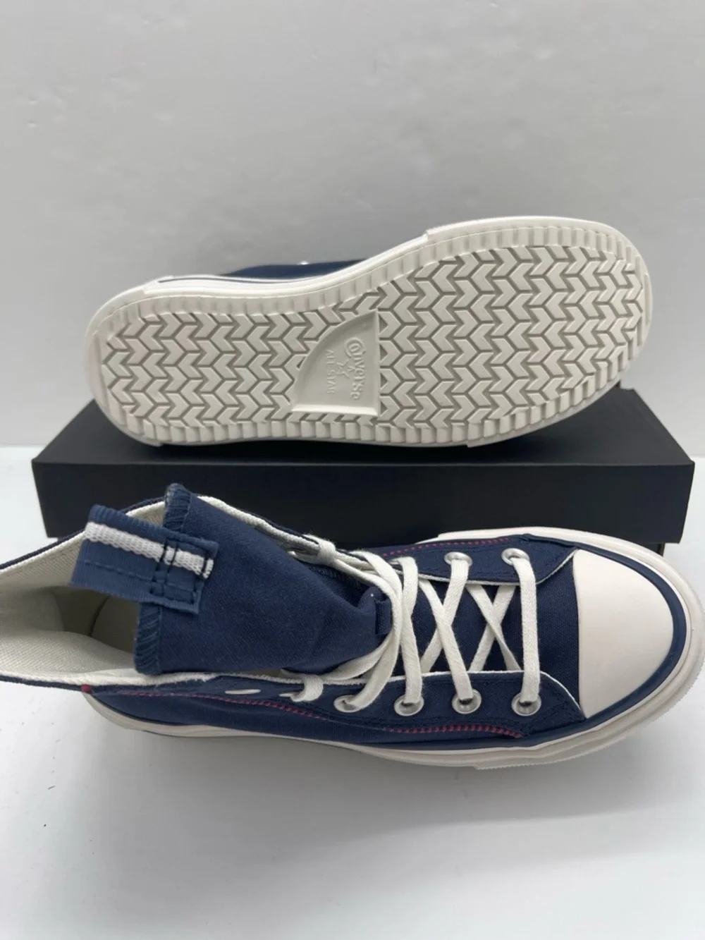 Converse WMNS Chuck Taylor All Star High Top Platform Sneakers Size 7 419252C - Picture 3 of 16
